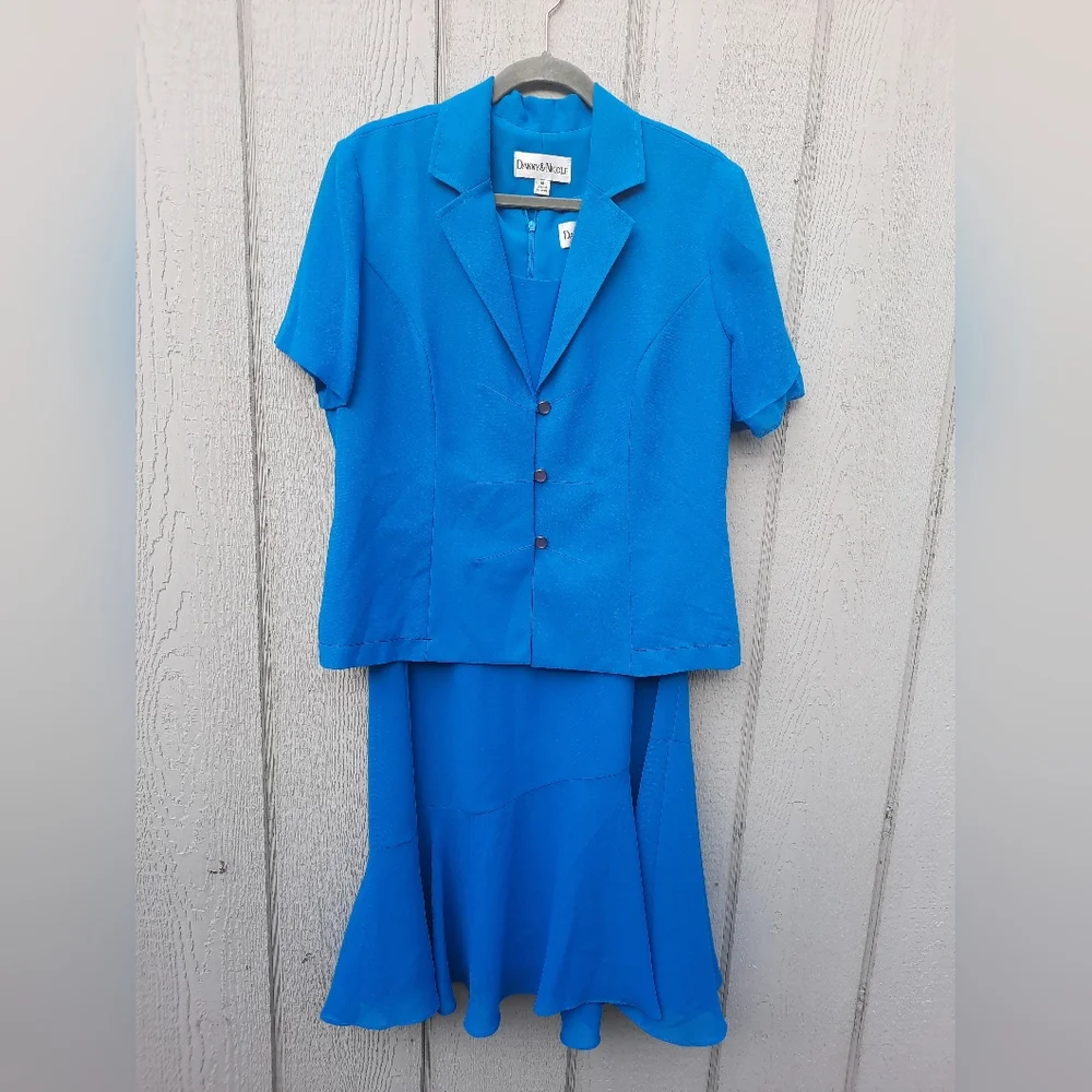 Danny & Nicole 2 Piece Dress and Jacket Size 14 - Picture 1 of 7